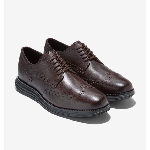 Cole Haan Men's 11M ØriginalGrand Wingtip Oxford Shoes C38317 Dark Chocolate